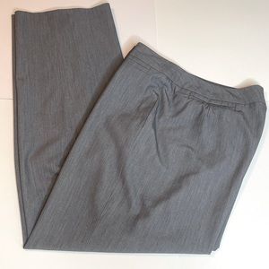 Dress Barn Gray Flat Front Dress Slacks Size 12